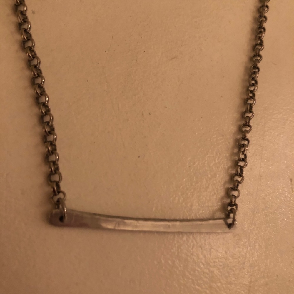 Silver “Bar” necklace